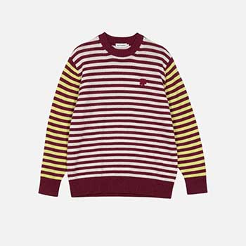 Marimekko Kioski Pehmyt Tasaraita Wool Long Sleeve Top