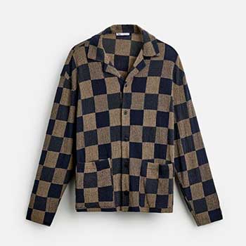 Zara Check Knit Shirt