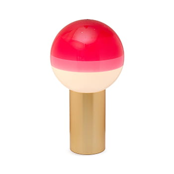 Marset Dipping Light Table Lamp — Pink/Brass