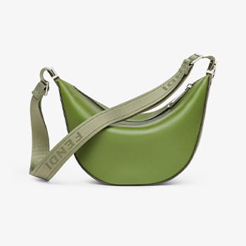 Fendi Roma Leather Fendi Melon Small in Green