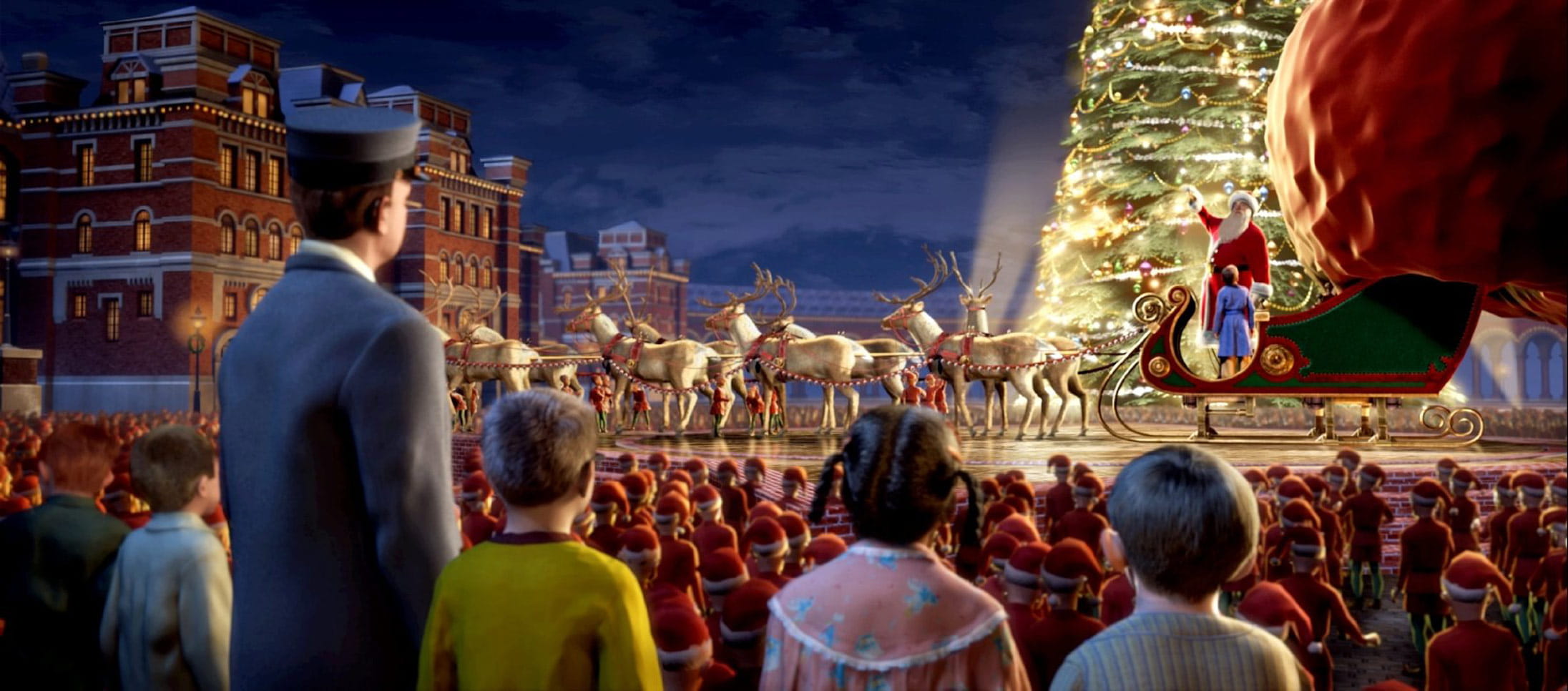 A scene from The Polar Express (2004)