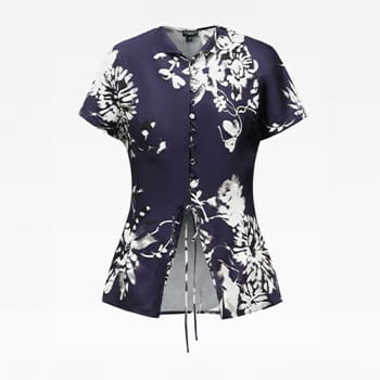 Shanghai Tang Sleeve Celadon Printed Silk Cardigan Top