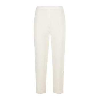 Theory Treeca Pull-On Pant in Striped Admiral Crepe in Rice