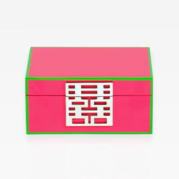 Shanghai Tang Double Happiness Lacquer Jewellery Box in Small