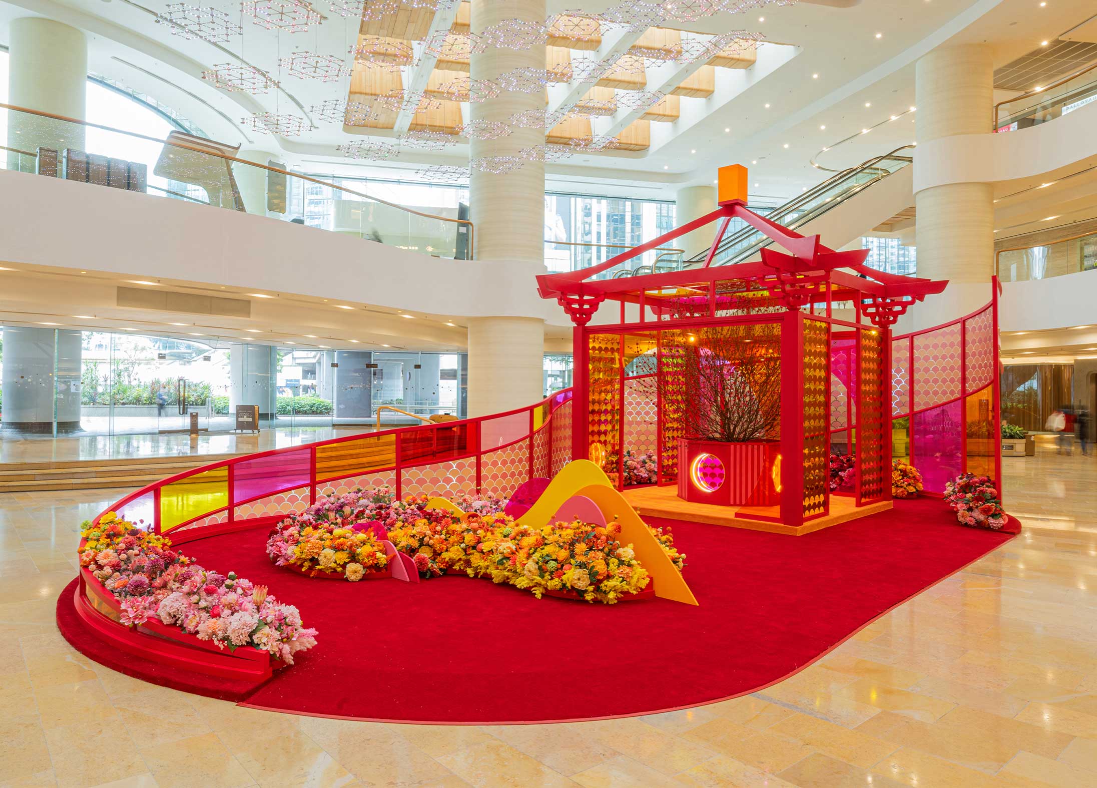 A Chinese New Year installation at Pacific Place