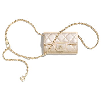 Chanel Classic Belt Bag in Metallic Lambskin