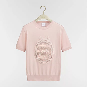 DIOR Dioriviera Dior Medaillon Short Sleeved Sweater