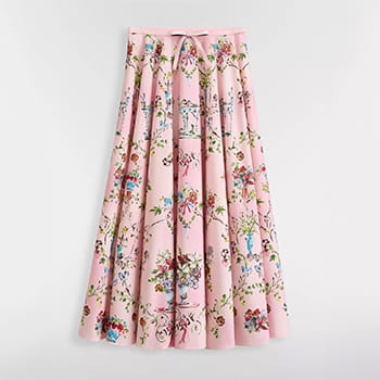 DIOR Dioriviera Mid-Length Flared Skirt
