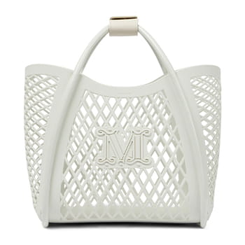 Max Mara Mariny Recycled Tote In White