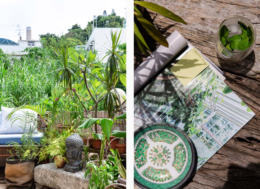 Cecilie Kock Larsen's terrace on Lamma Island