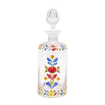 Cabana Magazine Murano Hand-Painted Oil Bottle in Multicolor 