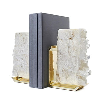 Anna by RabLabs Fim Bookend Set in Gold and Crystal available at Lane Crawford Home