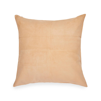 Frette Suede Cushion in Camel available at Lane Crawford Home