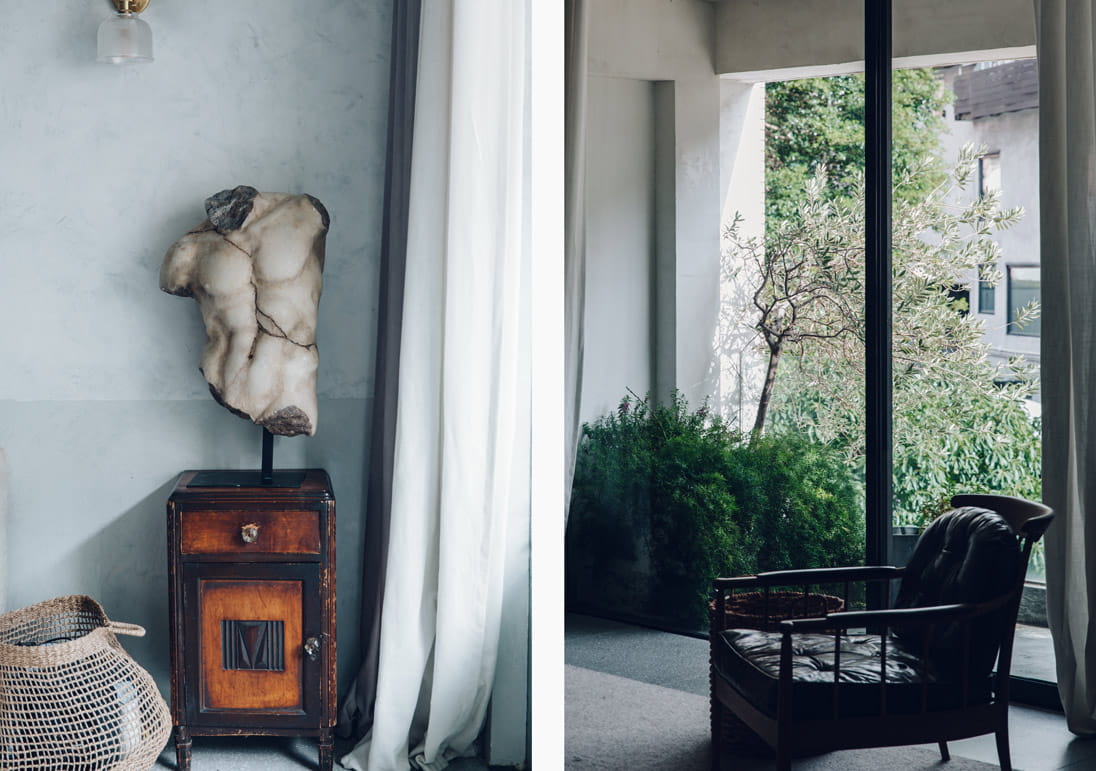 Mandy Lee incorporated Chinese colonial-era pieces complemented by Art Deco influences