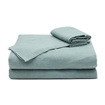 Once Milano Linen King Size Duvet Set in Sage available at Lane Crawford Home