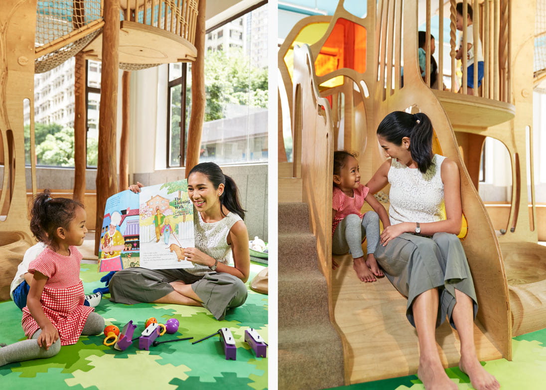 Crisel Consunji teaches at the tree house inside Baumhaus