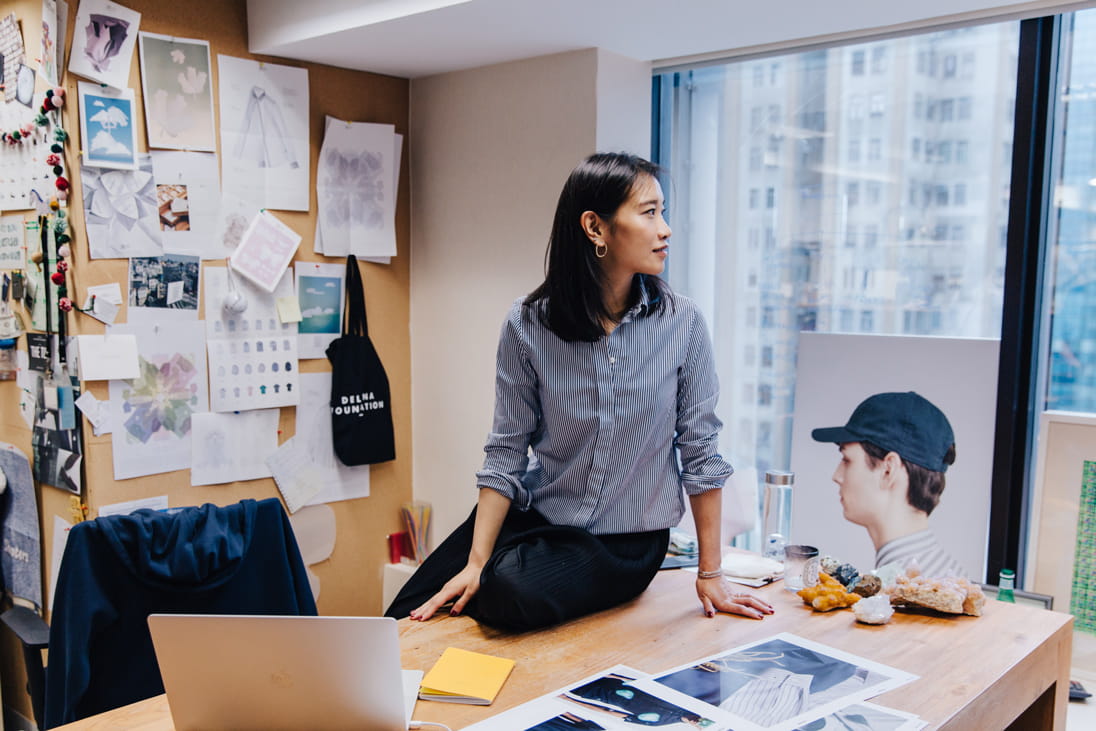 Chief Brand Officer of PYE, Dee Poon, in her Hong Kong office