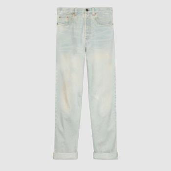 Gucci Stone-Washed Denim Pant