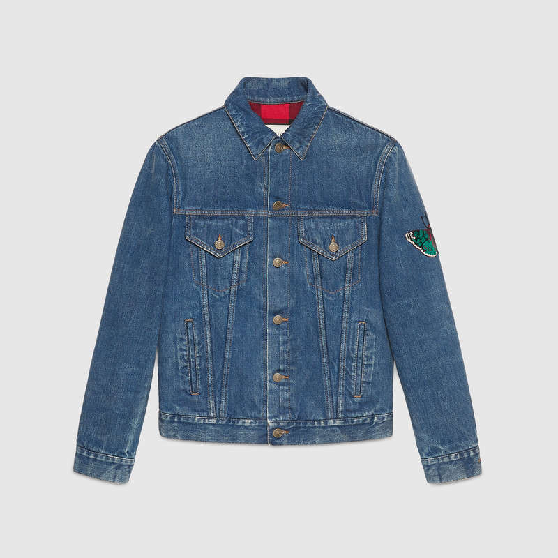 Gucci Denim Jacket with Embroideries