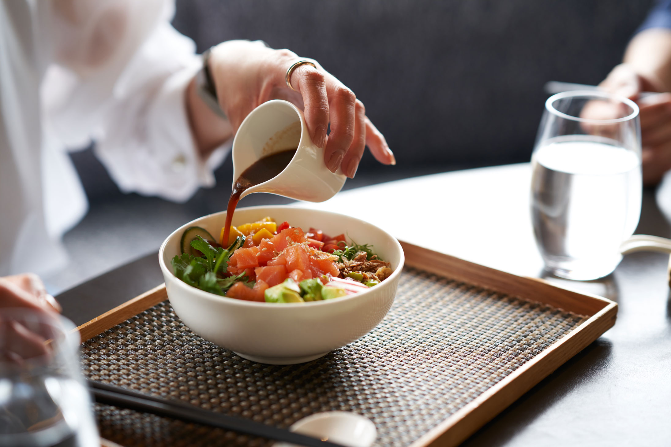Poke bowl from the all-day dining menu at Salisterra