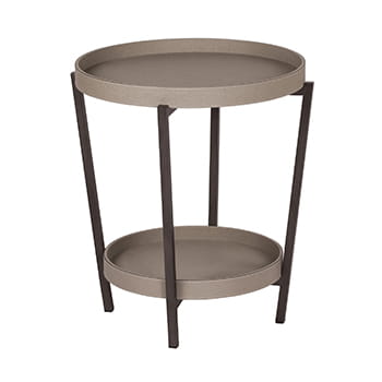 GioBagnara Renzo Small Layered Folding Table in Mud available at Lane Crawford Home