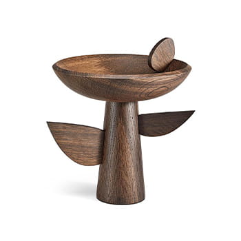 L’Objet Kelly Behun Leaf Smoked Oak Footed Bowl available at Lane Crawford Home