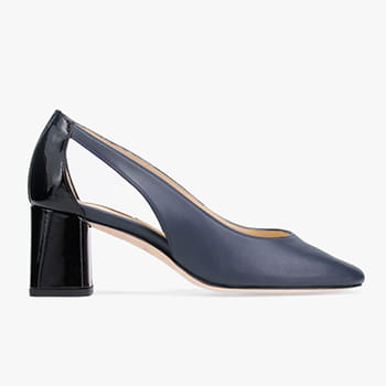 Repetto Terry Pumps in Classic Blue and Black 