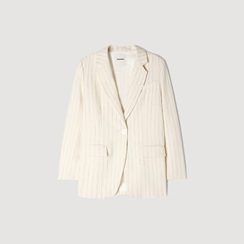 Sandro Striped Tailored Jacket 