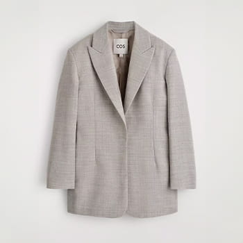 COS Structured Wool-Blend Blazer 