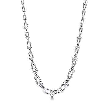 Tiffany & Co. HardWear Graduated Link Necklace in Sterling Silver 