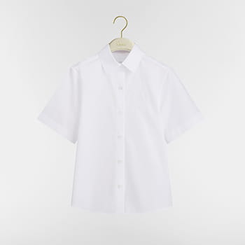 Dior Medallion Embroidered Short-Sleeved Blouse