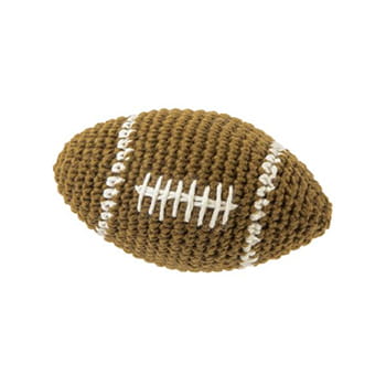 FAD Handmade Crochet Rugby in Brown