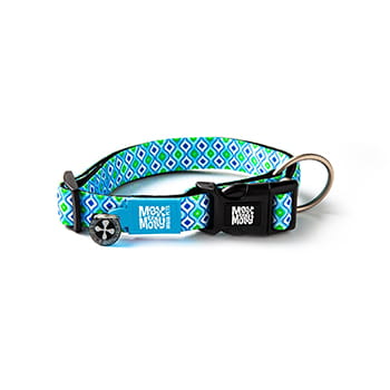 Max & Molly Smart ID Collar in Retro Blue