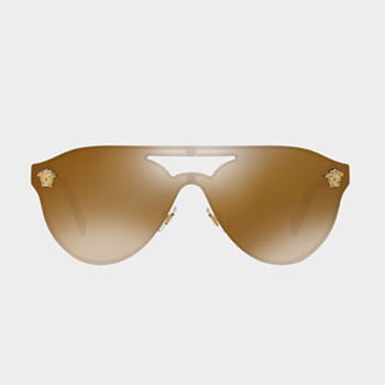 Versace Gold Glam Medusa Sunglasses