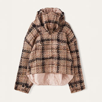 Loro Piana Emerson Anorak in Maple Cream/Ebony