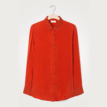 American Vintage Women’s Nonogarden Shirt in Blood Red