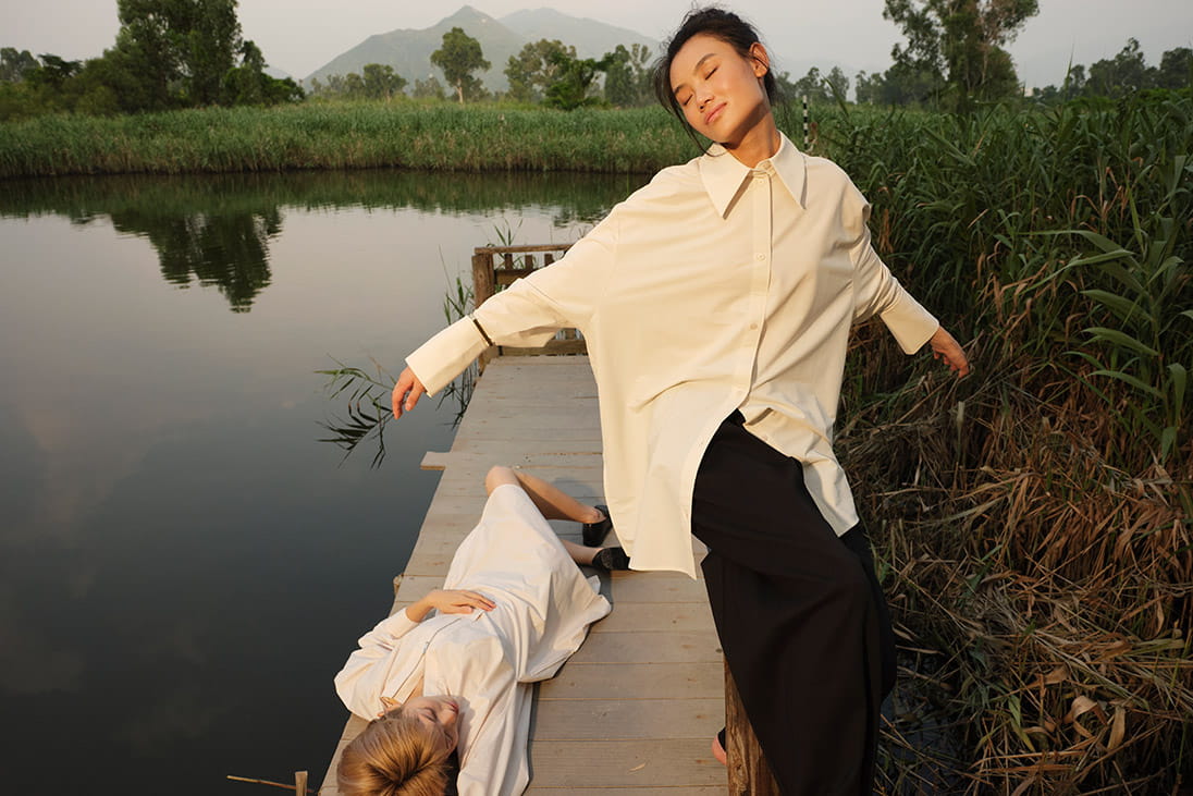 Models pose in COS