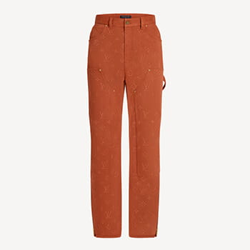 Louis Vuitton Monogram Workwear Denim Pants in Argile for Men