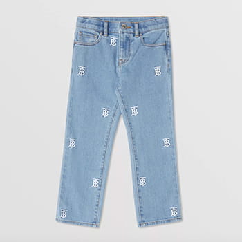 Burberry Monogram Motif Stretch Denim Jeans for Women