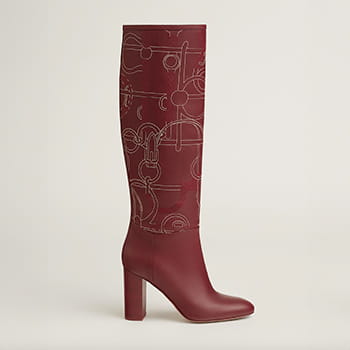 Hermès Leaping 90 Boot in Rouge H