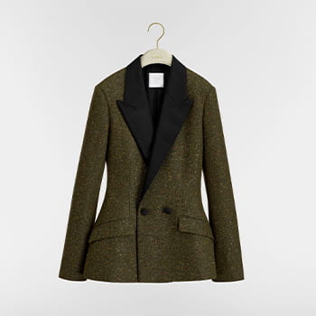 DIOR Fitted Jacket in Tweed Embroidered with Multicolour Sequins