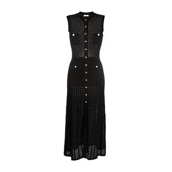 Sandro Knitted Sleeveless Midi Dress