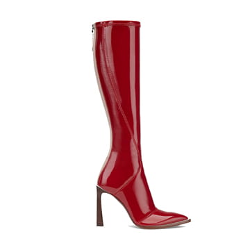 Fendi Glossy Red Neoprene Boots