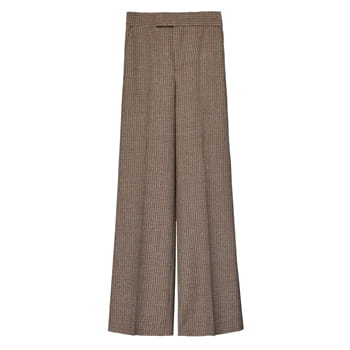 Zara Straight Checked Trousers