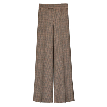 Zara Straight Checked Trousers