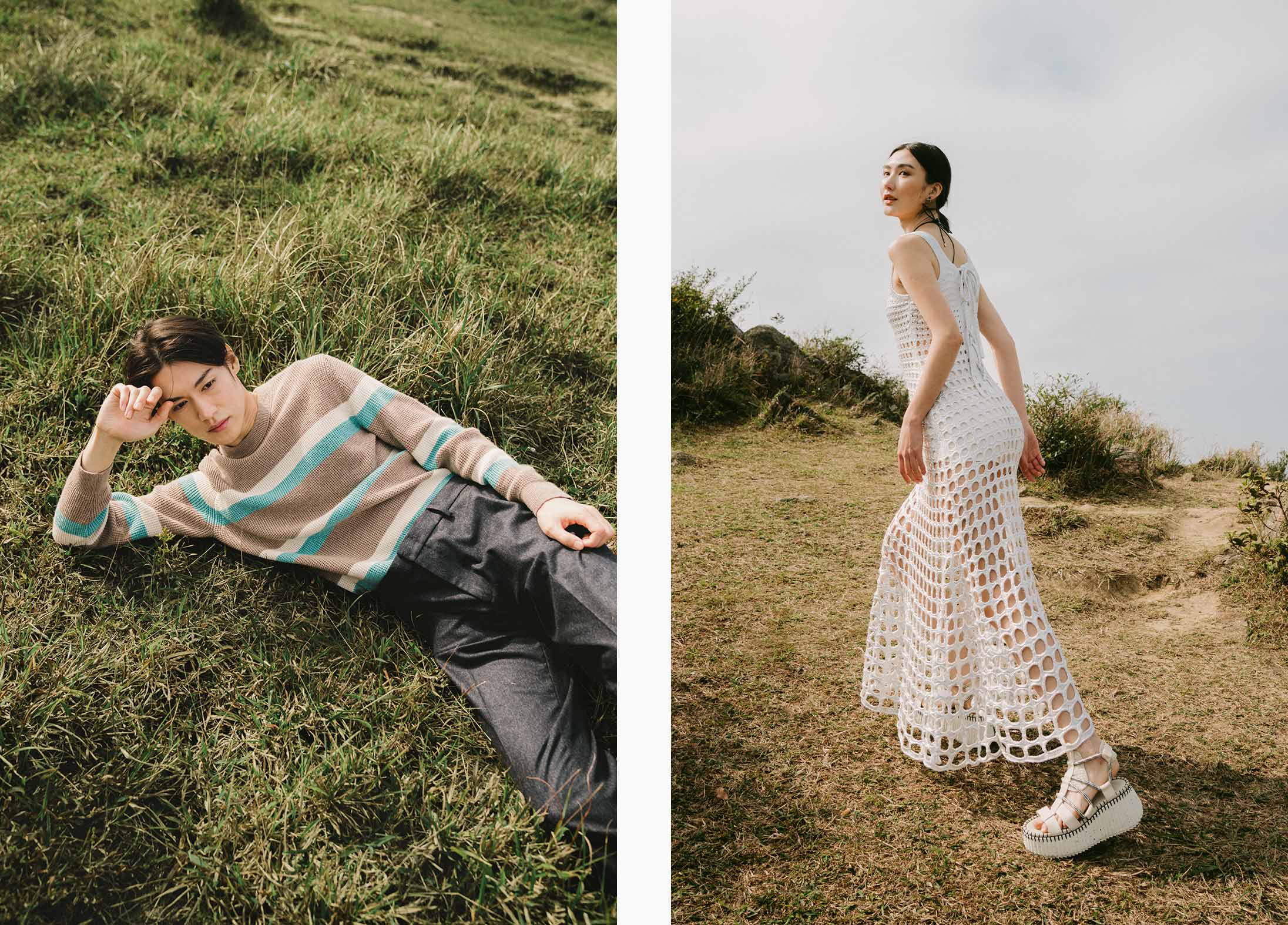 Pacific Place fashion shoot outfit by COS, Zegna and Chloé