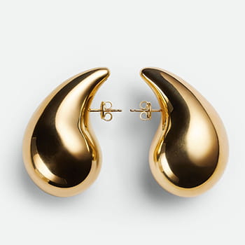 Bottega Veneta Drop Earrings in Yellow Gold
