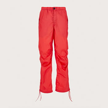 Ferragamo Drawstring Cargo Pants in Red