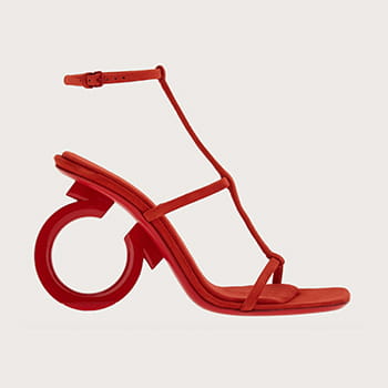 Ferragamo Elina Sandals in Red