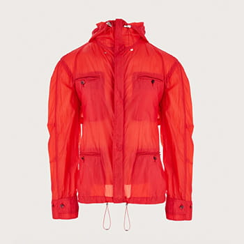 Ferragamo Light Hooded Blouson in Red